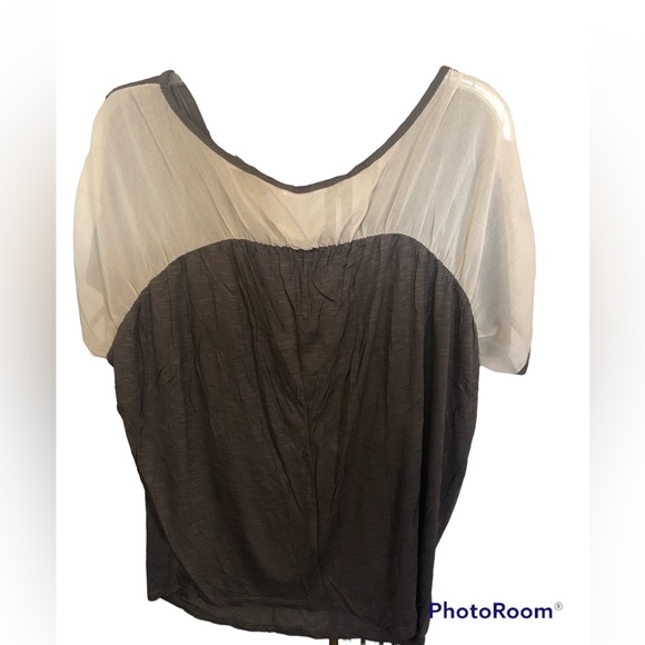 Maitai top, NWOT ruched neck line and sleeves, cute shimmery detail. Size med. - Picture 2 of 6